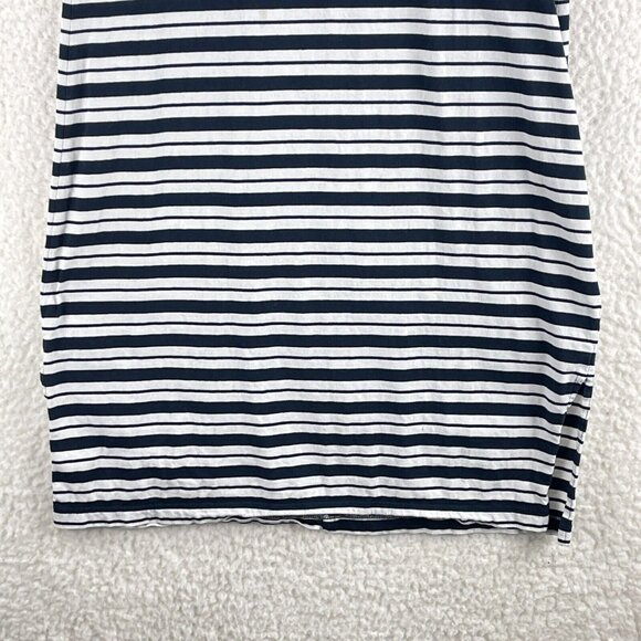 J. Crew Navy and White Striped Midi Dress - Picture 6 of 14